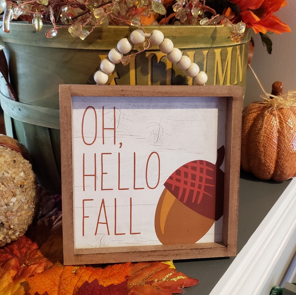 B1G1! *NEW* 🍁🍂 Oh, Hello Fall! Acorn Wooden Bead Decor